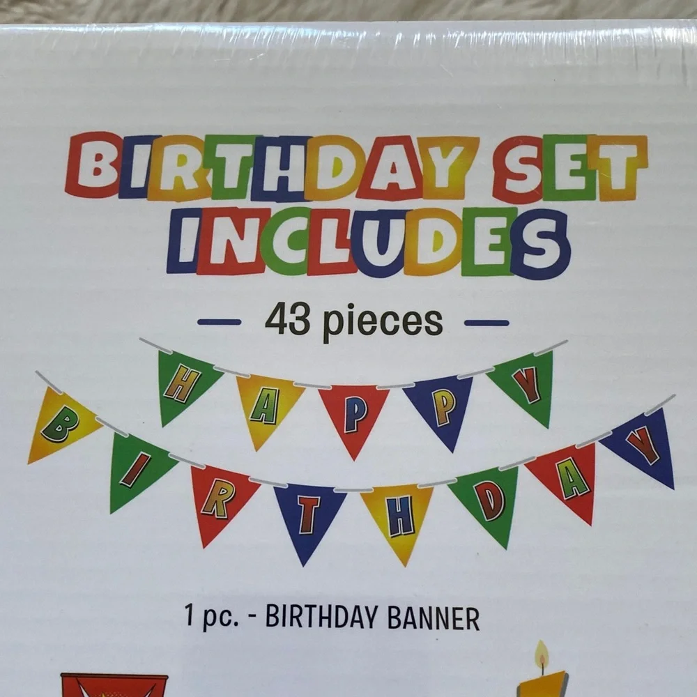 Happy Birthday Party in a Box Birthday Set - Multicolor